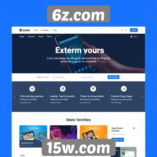 Análise da interface do usuário do 6z.com